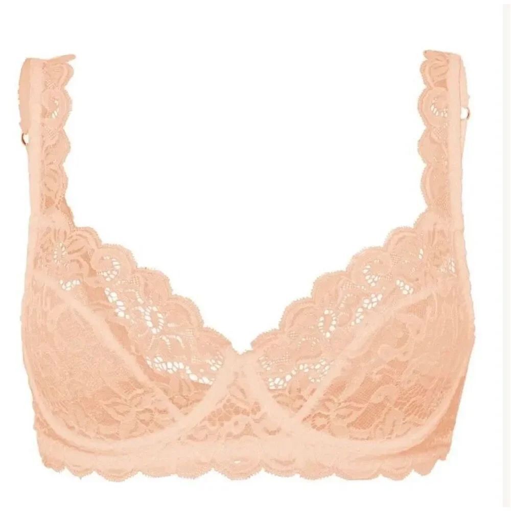 Hanro NWT luxury moments underwire bra biege lace luxury size 32A